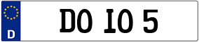 Trailer License Plate